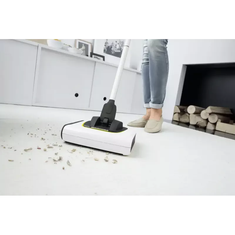 Kärcher KB 5 1.258-050.0 vassoura elétrica sem fios, sem saco, 0,37 l, preto/branco