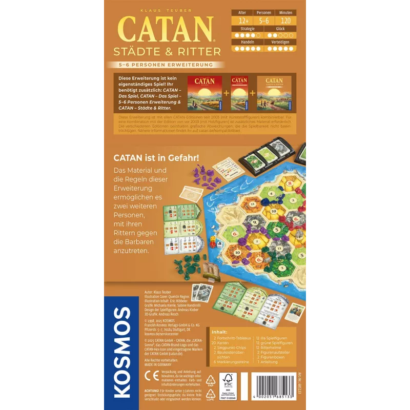 Kosmos 47855909 Jogo de tabuleiro/cartas 120 min Estratégia