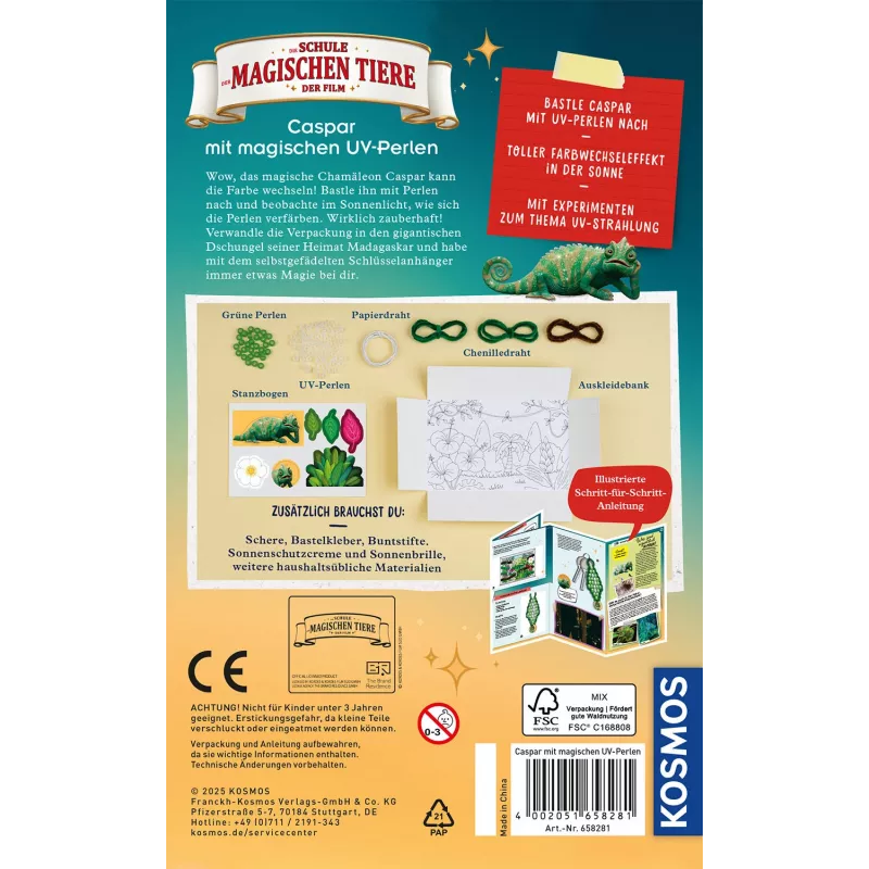 Kosmos A Escola dos Animais Mágicos, Kit de experiências, Biologia, 8 ano(s), Multicolor