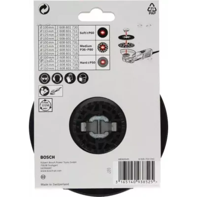 Bosch 2 608 601 716 Acessório para rebarbadora Prato de apoio