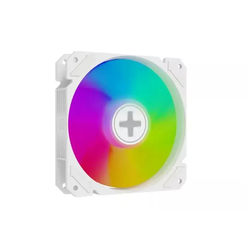 Ventoinha para caixa XILENCE XF066 120 mm PWM ARGB branca — XPF120R.W.ARGB