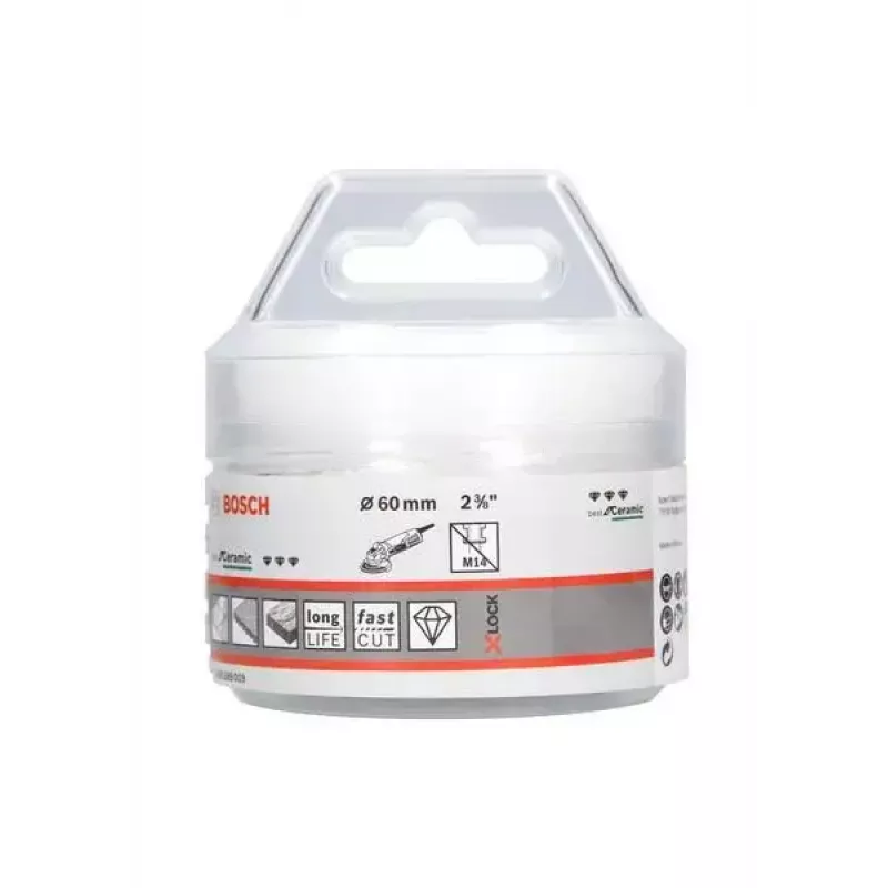 Bosch Best for Ceramic X-LOCK serra de copo para furação a seco, Ø 60 mm