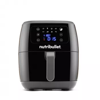 Fritadeira de ar quente NUTRIBULLET XXL Digital fritadeira de ar quente 7 L 1800 W preto, 8 programas, controlo tátil