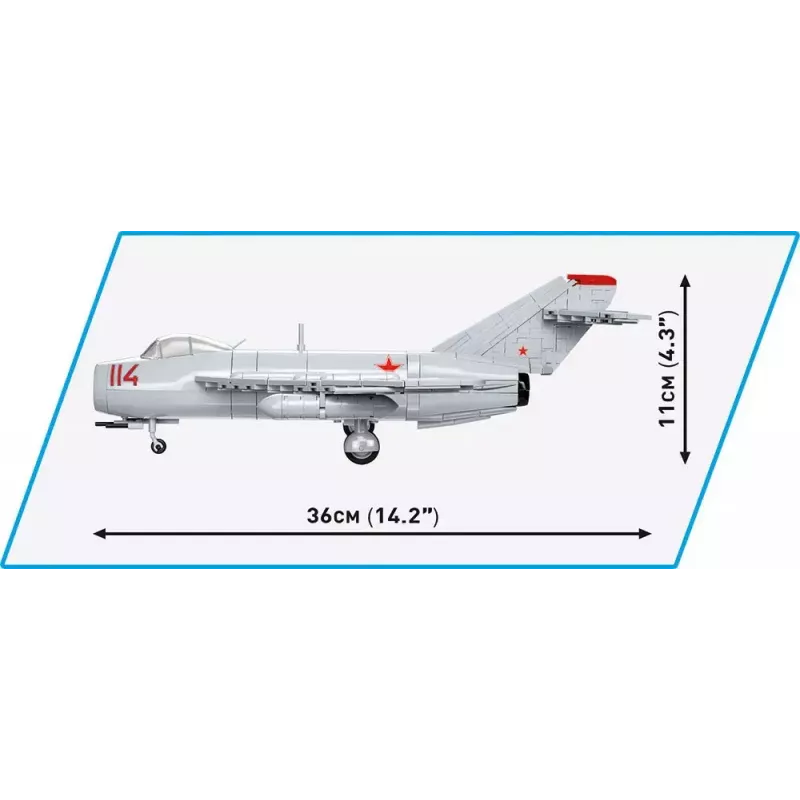 Cobi brinquedo de construção MiG-17 código NATO Fresco modelo 5823 – conjunto de blocos da Cobi