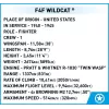 Blocos de construção COBI F4F Wildcat Northrop Grumman 375 peças