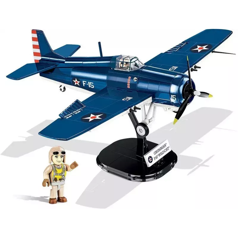 Blocos de construção COBI F4F Wildcat Northrop Grumman 375 peças