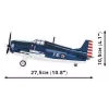 Blocos de construção COBI F4F Wildcat Northrop Grumman 375 peças