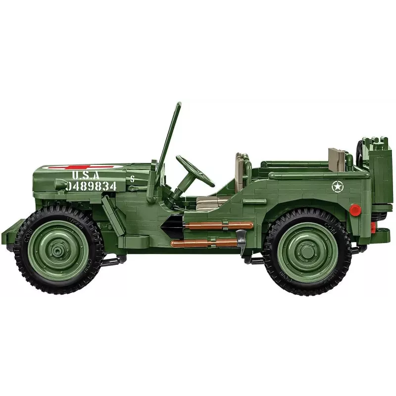 Cobi COBI-2806 Willys MB Medical conjunto de construção, 1131 peças, série Historical Collection, plástico, 10+