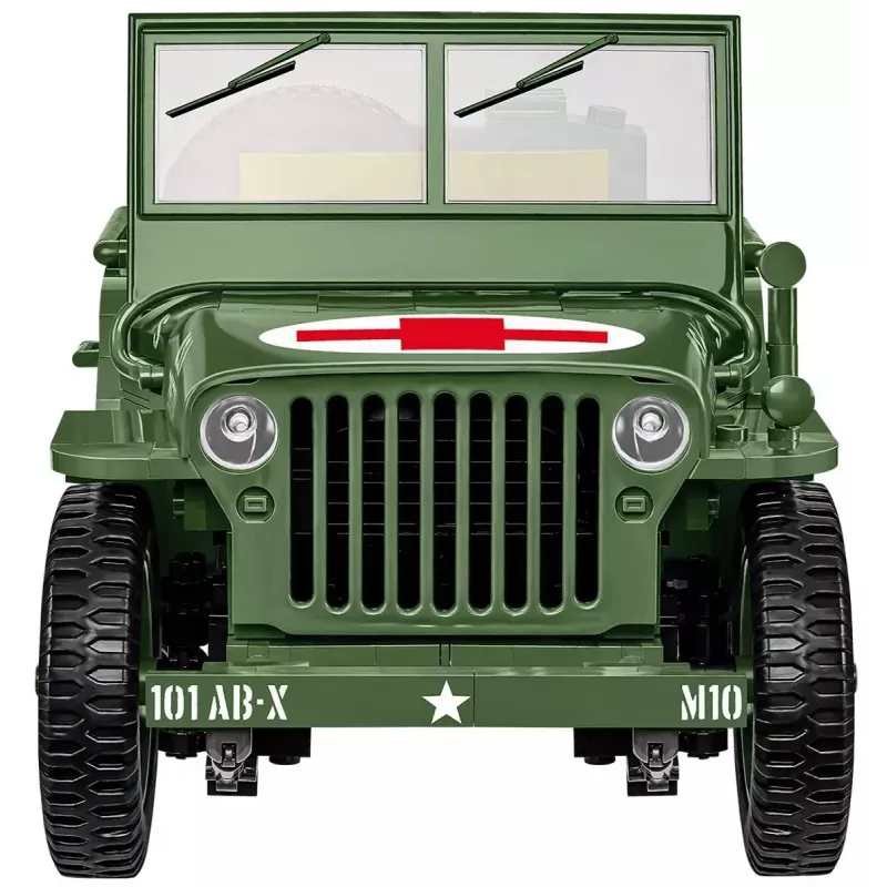 Cobi COBI-2806 Willys MB Medical conjunto de construção, 1131 peças, série Historical Collection, plástico, 10+