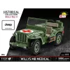 Cobi COBI-2806 Willys MB Medical conjunto de construção, 1131 peças, série Historical Collection, plástico, 10+