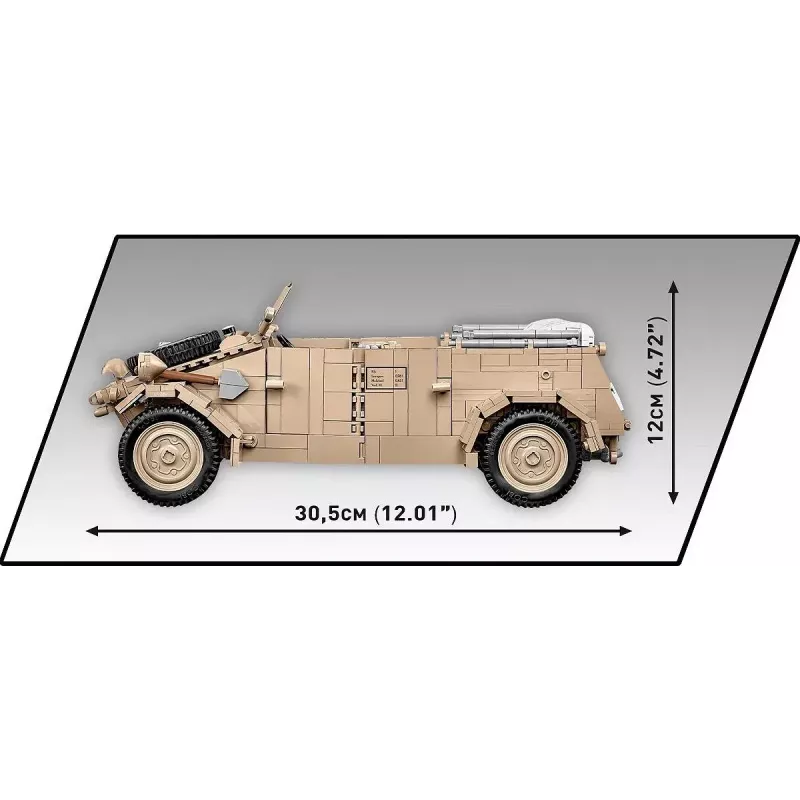 Cobi COBI-2803 Kübelwagen Typ 82 conjunto de construção, 1326 peças, série Historical Collection, plástico, 10+