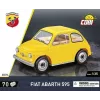 Brinquedo de construção Cobi Fiat Abarth 595 modelo 24514 — escala 1:35, veículo de construção colecionável
