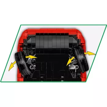 Brinquedo de construção Cobi Lancia Delta HF Integrale modelo à escala 1:35 COBI-24357, kit de colecionador