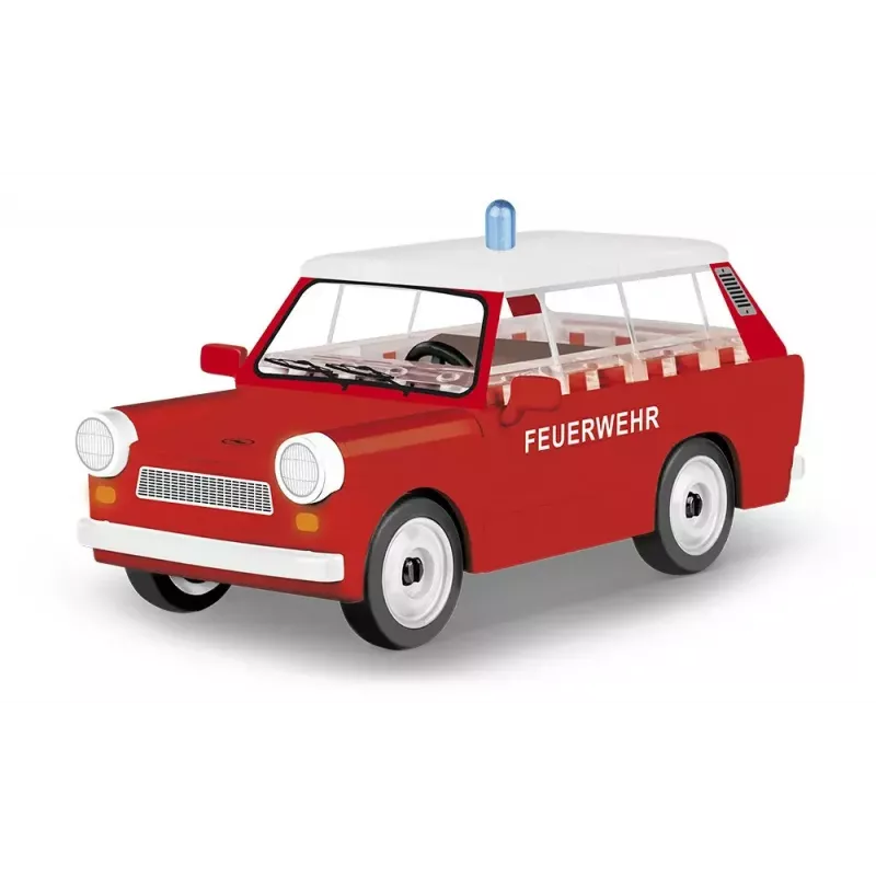 Baukasten Cobi Trabant 601 Universal Feuerwehr Set modelo 24555, conjunto de blocos de construção