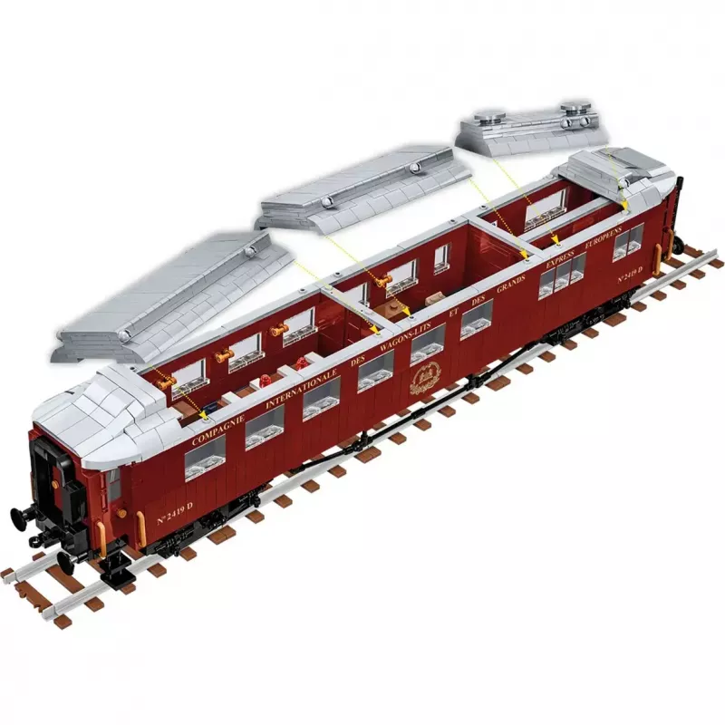Brinquedo de construção Cobi Compiègne Waggon 11. November 1918 COBI-6291 conjunto de montagem