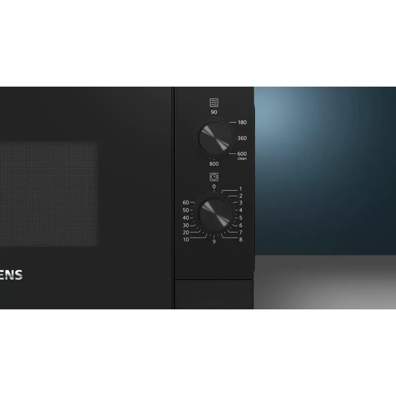 Siemens iQ300 FF020LMB2 Micro-ondas Preto Solo Micro-ondas Bancada 20 l 800 W