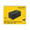 Delock - Docking station para HDD Baías: 1 - SATA 6Gb/s - USB 3,1 (Gen 2) - Preto (63958)