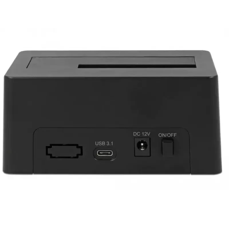 Delock - Docking station para HDD Baías: 1 - SATA 6Gb/s - USB 3,1 (Gen 2) - Preto (63958)