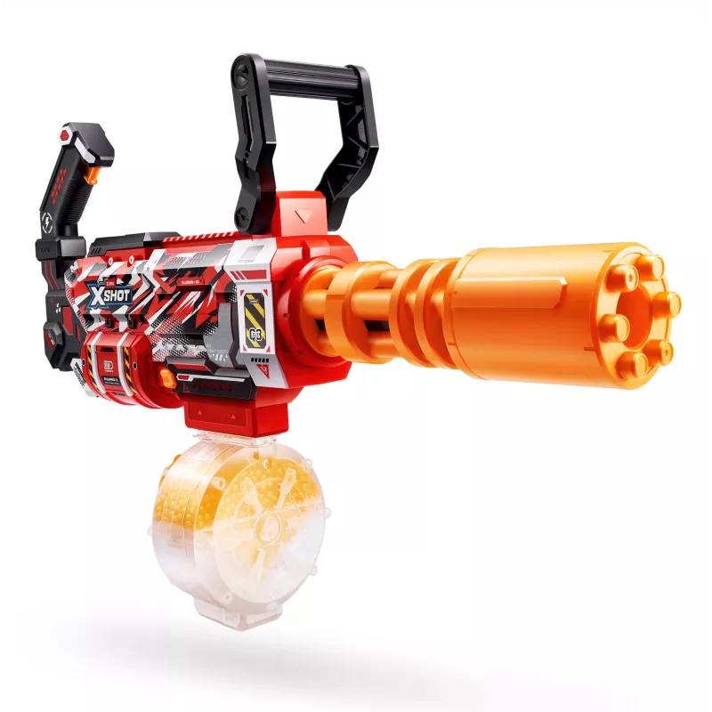Gel Blaster Zuru XSHOT Hyper Gel Gatling Blaster – blaster de brincar motorizado com cano rotativo