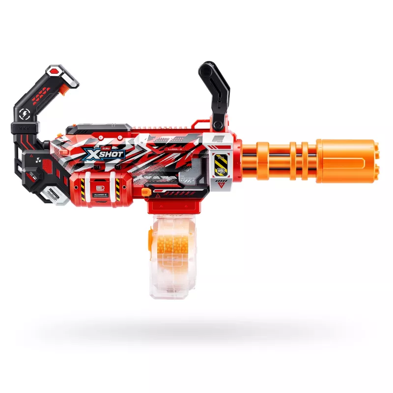 Gel Blaster Zuru XSHOT Hyper Gel Gatling Blaster – blaster de brincar motorizado com cano rotativo