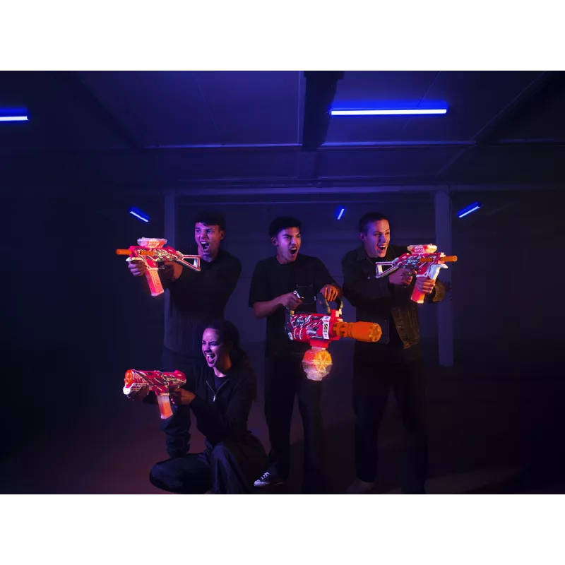 Gel Blaster Zuru XSHOT Hyper Gel Gatling Blaster – blaster de brincar motorizado com cano rotativo