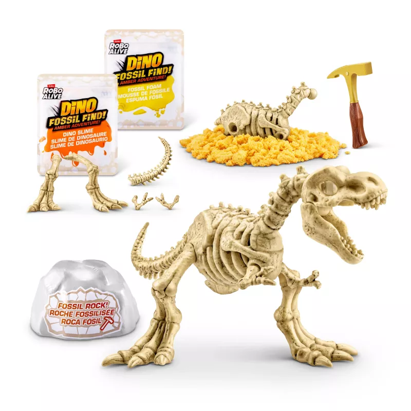 Robo Alive Fossil Find Amber Adventure, 5 ano(s), cor de baunilha, plástico