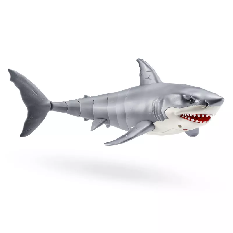 Zuru Robo Alive Tubarão Branco Grande 71126 — figura interativa a pilhas para brincar na água