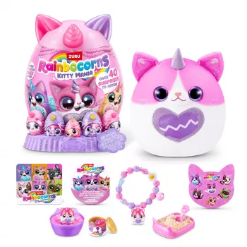 Peluche Zuru Rainbocorns Kitty Mania, multicolorido, a partir de 3 anos