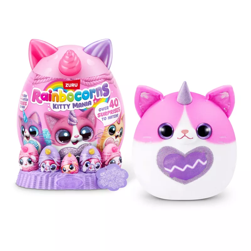 Peluche Zuru Rainbocorns Kitty Mania, multicolorido, a partir de 3 anos