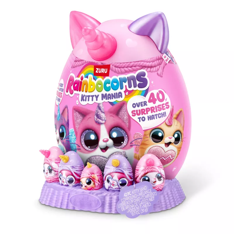 Peluche Zuru Rainbocorns Kitty Mania, multicolorido, a partir de 3 anos