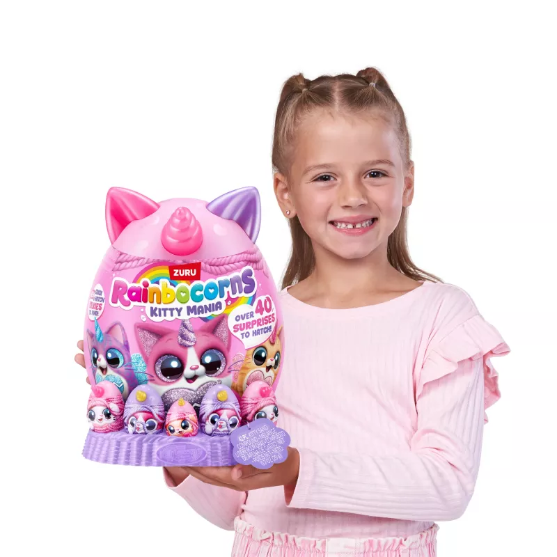 Peluche Zuru Rainbocorns Kitty Mania, multicolorido, a partir de 3 anos