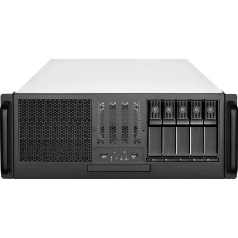 Caixa para rack SILVERSTONE SST-RM41-H08 8-Bay 1U chassis de servidor – caixa compacta para rack