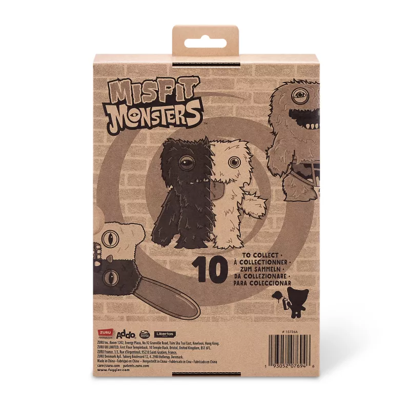 Peluche Zuru Fuggler Misfit Monsters 9 polegadas — figura de peluche sortida, unidade única