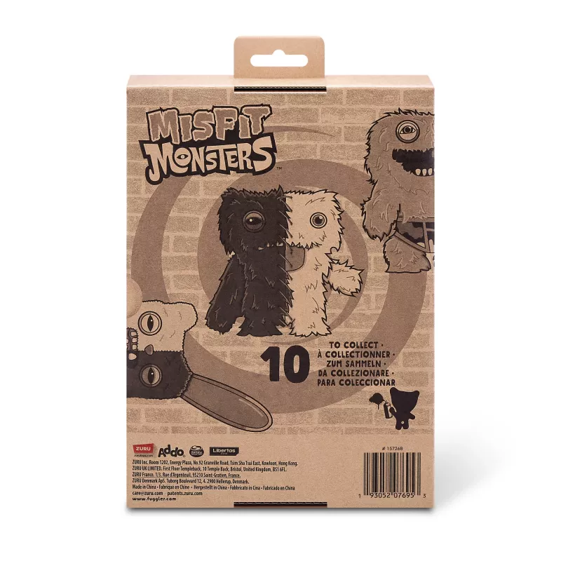 Peluche Zuru Fuggler Misfit Monsters 9 polegadas — figura de peluche sortida, unidade única