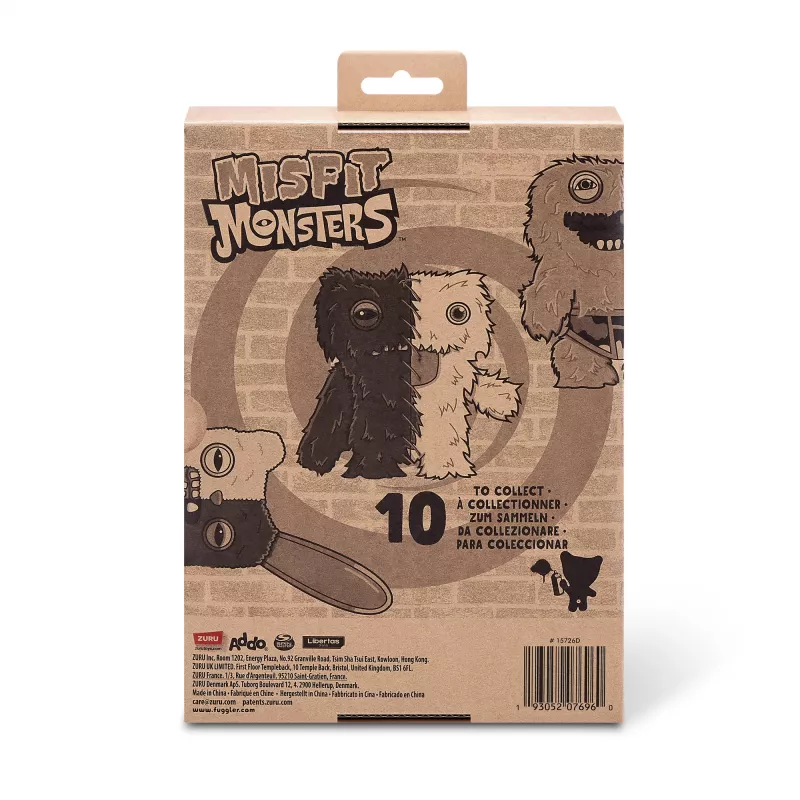 Peluche Zuru Fuggler Misfit Monsters 9 polegadas — figura de peluche sortida, unidade única