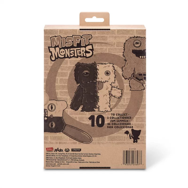 Peluche Zuru Fuggler Misfit Monsters 9 polegadas — figura de peluche sortida, unidade única