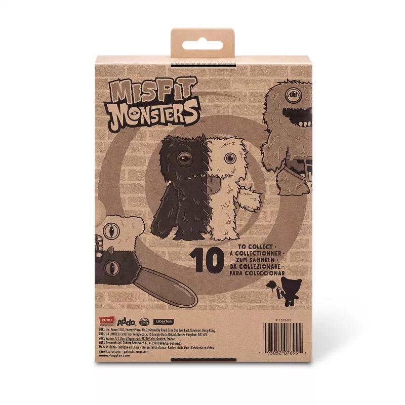 Peluche Zuru Fuggler Misfit Monsters 9 polegadas — figura de peluche sortida, unidade única