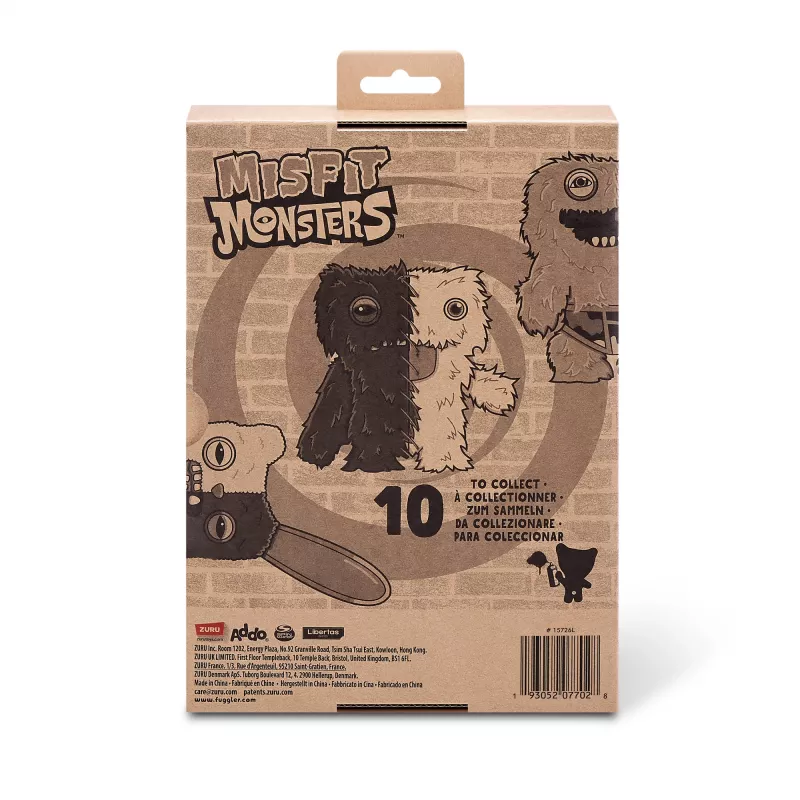 Peluche Zuru Fuggler Misfit Monsters 9 polegadas — figura de peluche sortida, unidade única