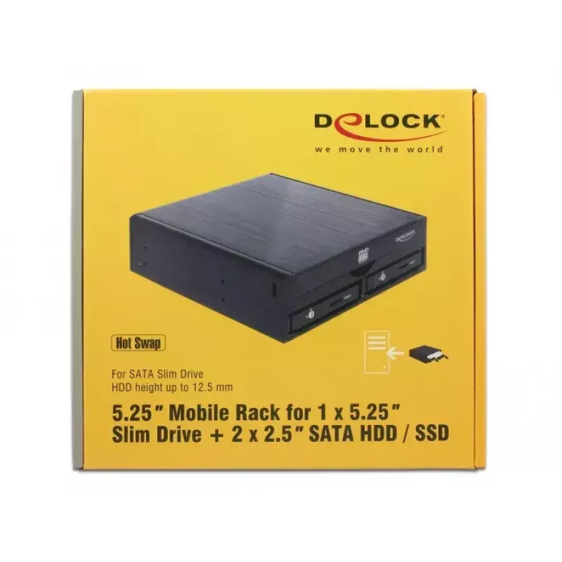 Moldura de montagem para ODD DeLOCK 47230 13,3 cm (5,25 polegadas)