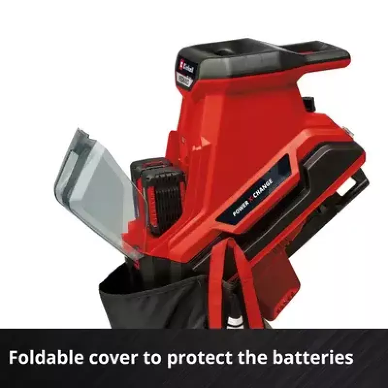 Einhell REDAXXO 36/25 triturador de jardim de facas a bateria, 36 V (2x18 V), ramo máx. 25 mm, solo sem bateria e carregador, vermelho/preto