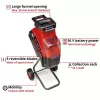 Einhell REDAXXO 36/25 triturador de jardim de facas a bateria, 36 V (2x18 V), ramo máx. 25 mm, solo sem bateria e carregador, vermelho/preto