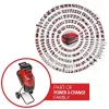 Einhell REDAXXO 36/25 triturador de jardim de facas a bateria, 36 V (2x18 V), ramo máx. 25 mm, solo sem bateria e carregador, vermelho/preto