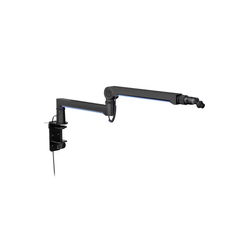 ENDORFY Broadcast Low Profile RGB Boom Arm EY0A010 braço para microfone, suporte de secretária, até 2 kg, preto