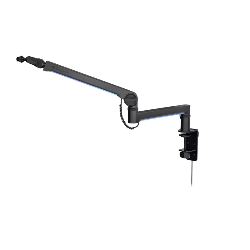 ENDORFY Broadcast Low Profile RGB Boom Arm EY0A010 braço para microfone, suporte de secretária, até 2 kg, preto