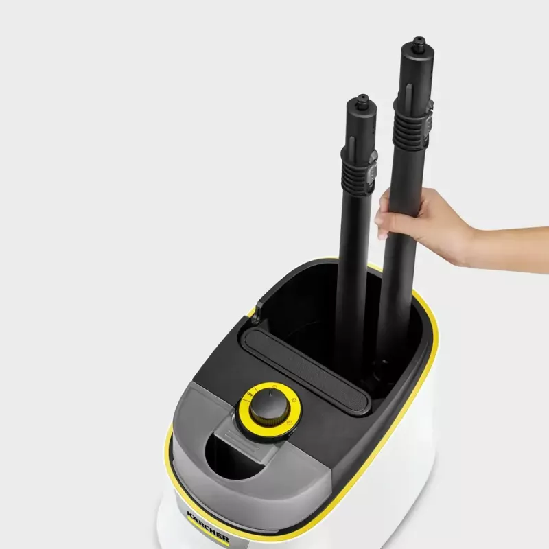 Kärcher SC 4 Deluxe Iron limpador a vapor, 2250 W, branco/preto, com kit de limpeza de pavimentos EasyFix e ferro a vapor
