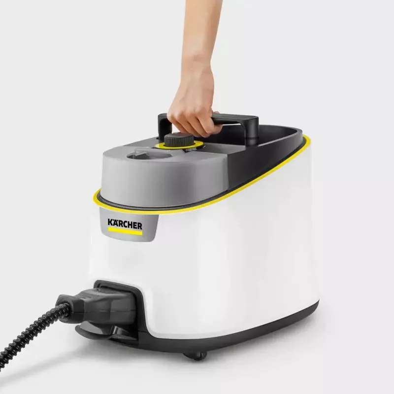 Kärcher SC 4 Deluxe Iron limpador a vapor, 2250 W, branco/preto, com kit de limpeza de pavimentos EasyFix e ferro a vapor