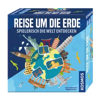 Kosmos Viagem à volta do mundo Descobrir o mundo a brincar Jogo de tabuleiro Jogo de viagem/aventura