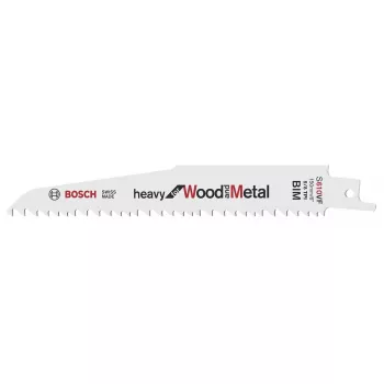 Lâmina de serra sabre Bosch S 610 VF Heavy para madeira e metal 15 cm 5 TPI