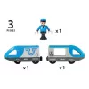 Acessório de vias para veículo de brincar BRIO 33506 — 3 peças, multicolor, pilha AAA