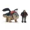 Conjunto de figuras de ação Spinmaster – DreamWorks Dragons: Gronckle & Fishlegs, multicolor, a partir dos 4 anos